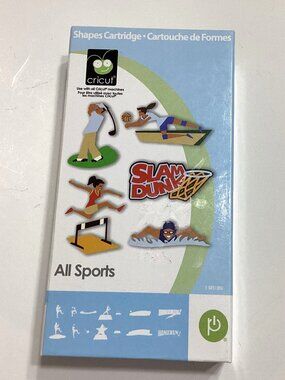 Cricut Shapes All Sports Scrapbooking Paper Crafts Golfing Soccer Swimming